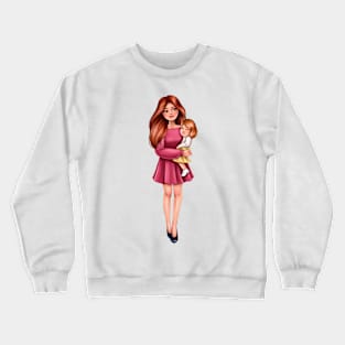 Mother with doughter Crewneck Sweatshirt